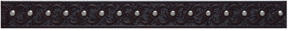 Kapitone Black/Cream Border