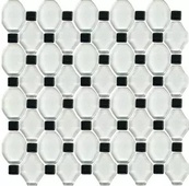 Secret Bianco Mozaika Szklana