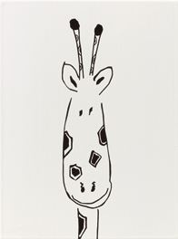 Декорни плочки Giraffe head